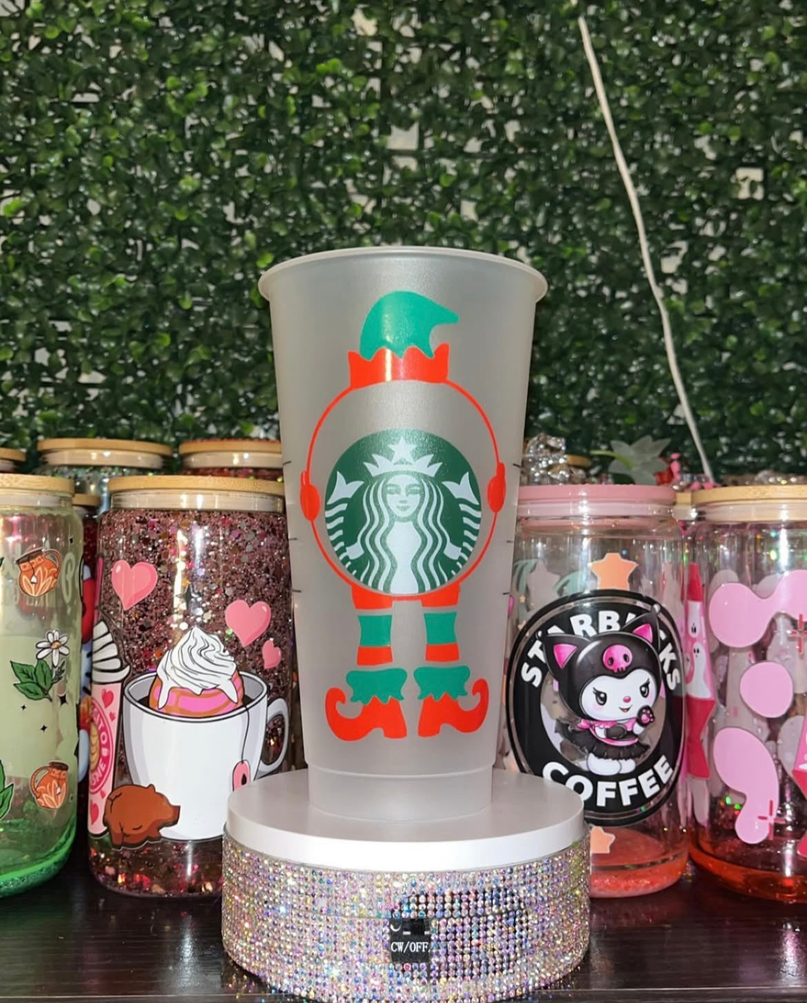 Glitter Plastic Cup 24oz