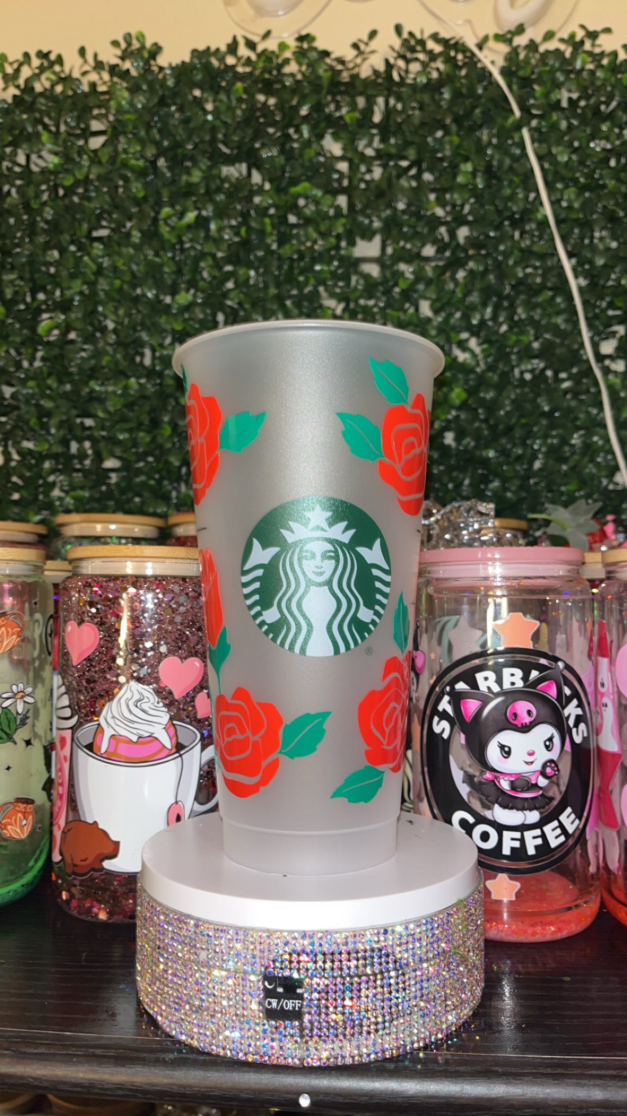 Glitter Plastic Cup 24oz